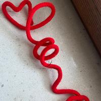 Decorazione tricotin san valentino