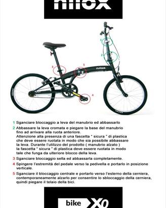 N. 3 biciclette pieghevoli Nilox X0