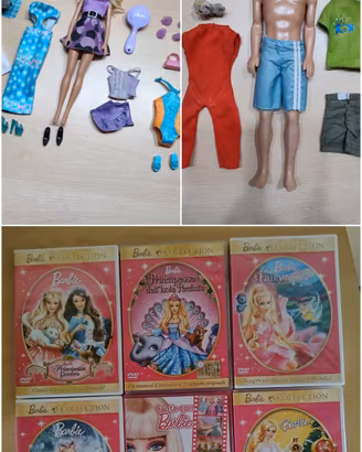 barbie,Ken, dvd  e altri giochi 