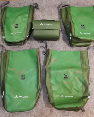 Borse bicicletta VAUDE AQUA kit completo