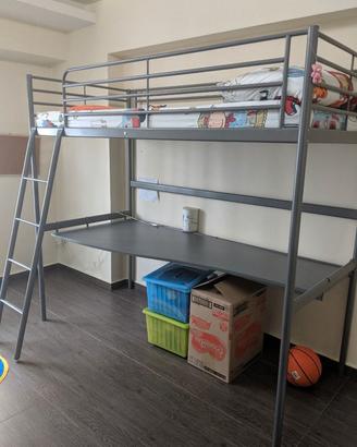 Letto a Soppalco IKEA SVARTA 90x200 smontato