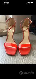 Sandali con tacco alto corallo Loriblu