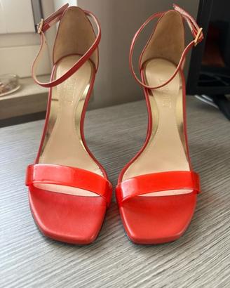 Sandali con tacco alto corallo Loriblu