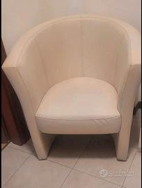 poltrona bianca 