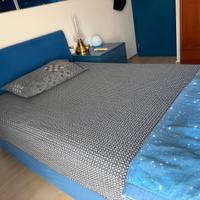 Letto da una piazza e mezzo 120 cm color Bluette
