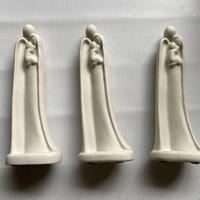 statuette sacra famiglia in porcellana, Pinton