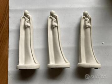 statuette sacra famiglia in porcellana, Pinton