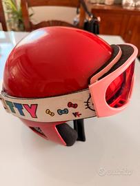 Casco sci con maschera