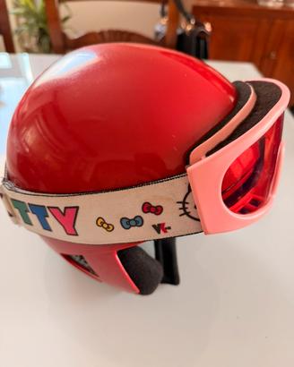 Casco sci con maschera