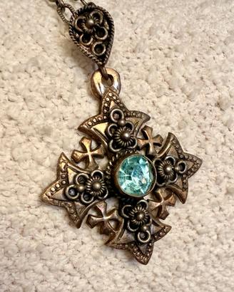 Collana Vintage "Croce di Gerusalemme"