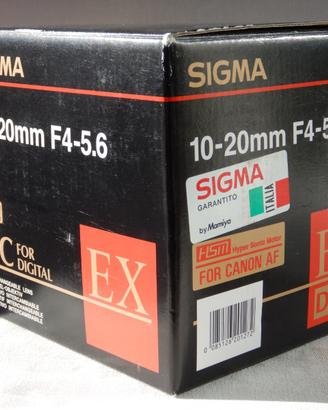 Sigma obiettivo 10-20 f/4-5.6 HSM per Canon
