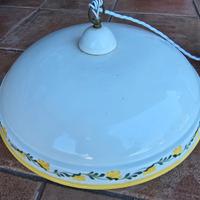 Lampadario in ceramica stile provenzale