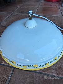 Lampadario in ceramica stile provenzale