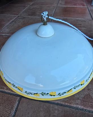 Lampadario in ceramica stile provenzale