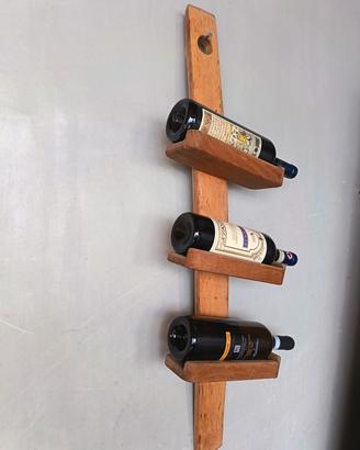 porta bottiglie in legno