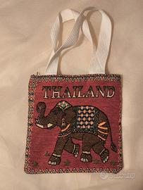 Borsa Tailandese; Handbag with Thai elephant