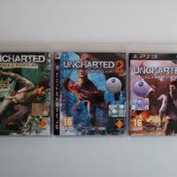 Uncharted 1 + 2 + 3 la serie completa per sony ps3