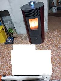 Stufa pellet 10kv completa di tubi