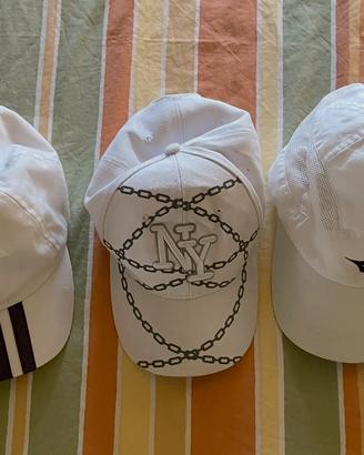 Tris cappelli donna  Adidas/NY/Diadora