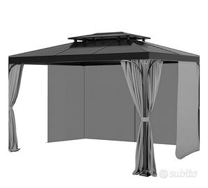 4 tende per gazebo 3x3 VEVOR nuove mai usate.