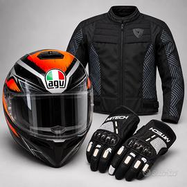 Kit Completo moto - Casco Agv+Giacca Rev’it+Guanti