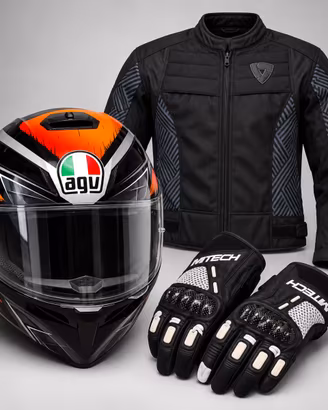 Kit Completo moto - Casco Agv+Giacca Rev’it+Guanti