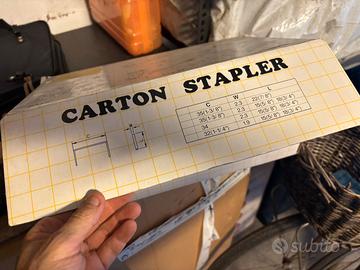 Carton stapler
