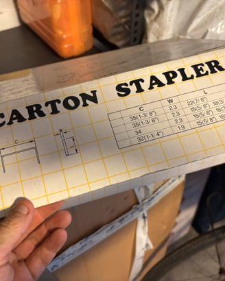 Carton stapler