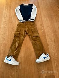 Vintage Alcott Varsity Jacket Blu e Bianca