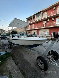 Barca open 4,80 + carrello (no motore)