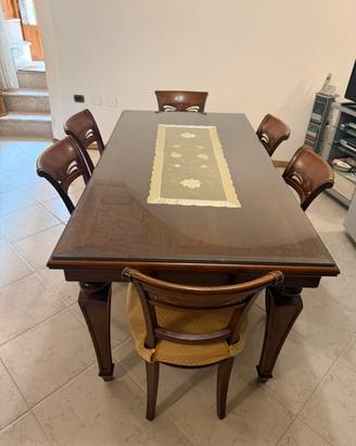 Tavolo 6 posti con 6 sedie