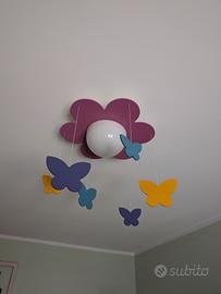 lampadario cameretta bambina farfalle Philips 