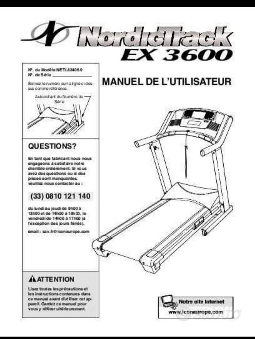 Nordictrack ex3600 discount