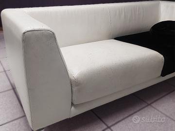 Divano bianco in pelle | Robusto e stile minimal
