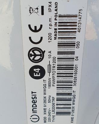 scheda elettronica lavatrice indesit