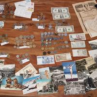 Monete , cartoline , banconote, ecc... stock!