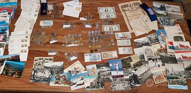 Monete , cartoline , banconote, ecc... stock!