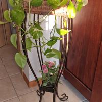 fioriera in ferro battuto 