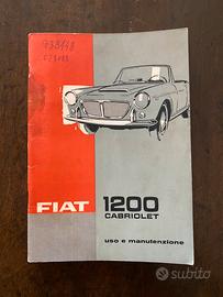 Libretto Fiat 1200 cabriolet