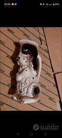 Soprammobile - vaso figura cane in ceramica