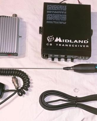 CB MIDLAND ALAN 48 PRO + LINEARE 100W + ANTENNA