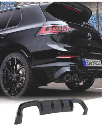 DIFFUSORE VOLKSWAGEN GOLF 8 LOOK R DOPPIA USCITA