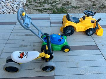 Bici ruspa tagliaerba giochi bimbi
