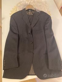 Abito gessato da uomo Blu scuro/Gessato