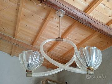 Lampadario Murano anni 40 " stile Barovier & Toso