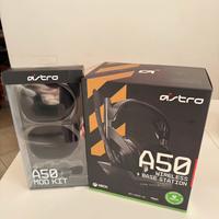 Cuffie Gaming Wireless Astro a50 + mod kit pelle