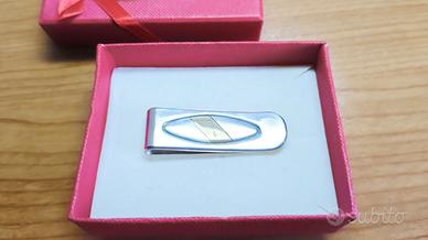 Fermasoldi  -Fermabanconote Argento 925‰ +ORO 750‰