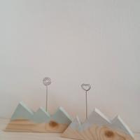 Montagne legno porta foto