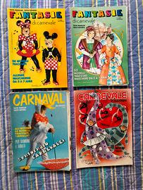 Lotto 4pz riviste cartamodelli carnevale vintage