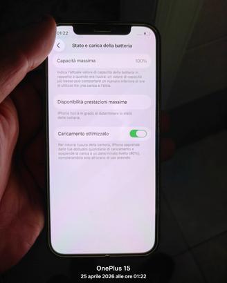 iPhone 12 Pro 5G batteria 100%
